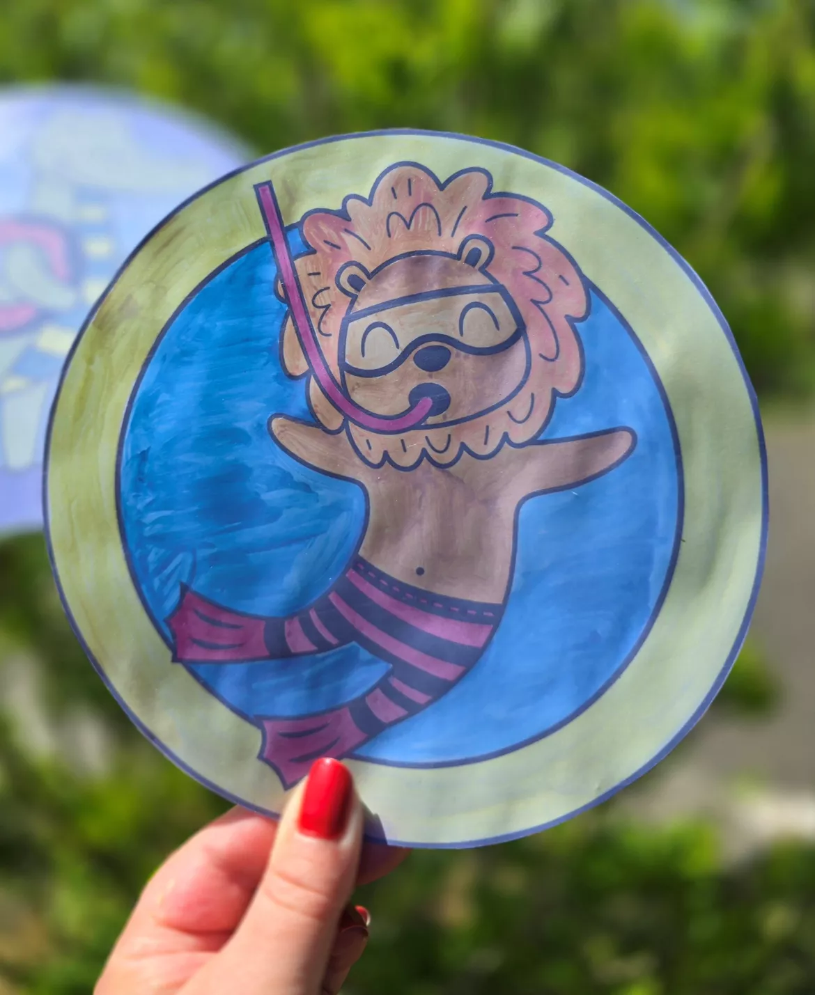 Bild in der Beschreibung des Unterrichtsmaterials Sommer Fensterbilder von Abenteuer Grundschule #3