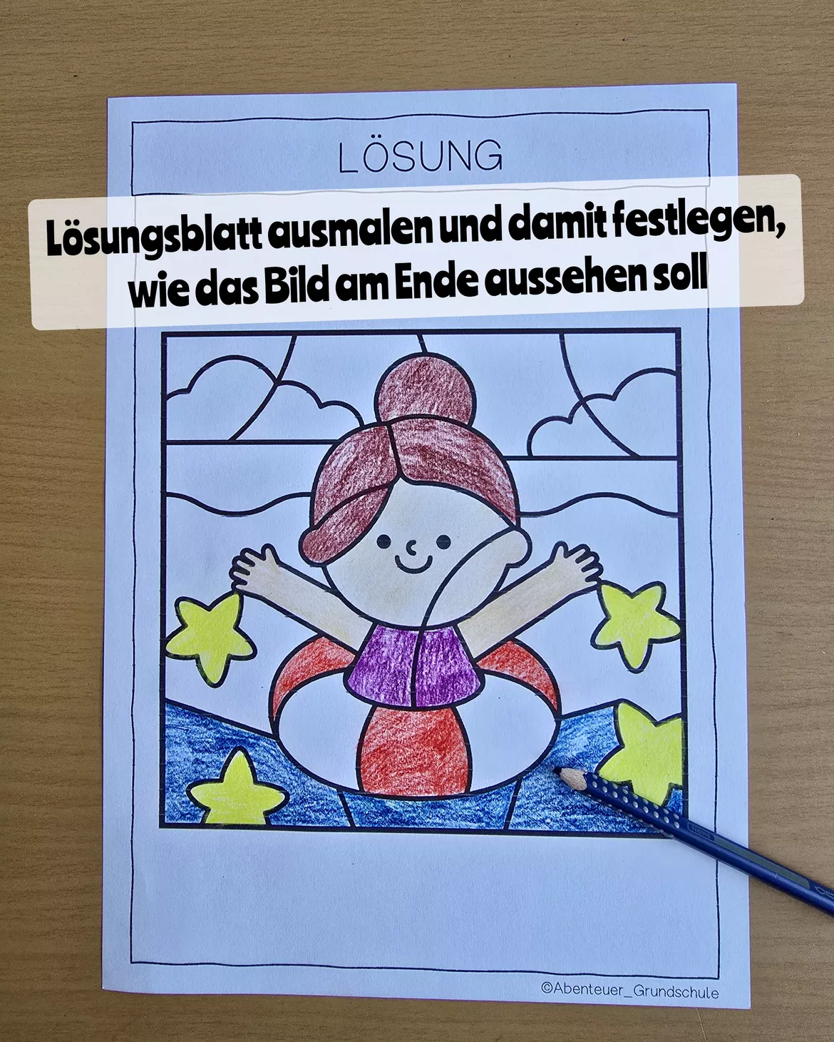 Bild in der Beschreibung des Unterrichtsmaterials Einmaleins Rechnen und Malen Aufgaben erfinden von Abenteuer Grundschule #2