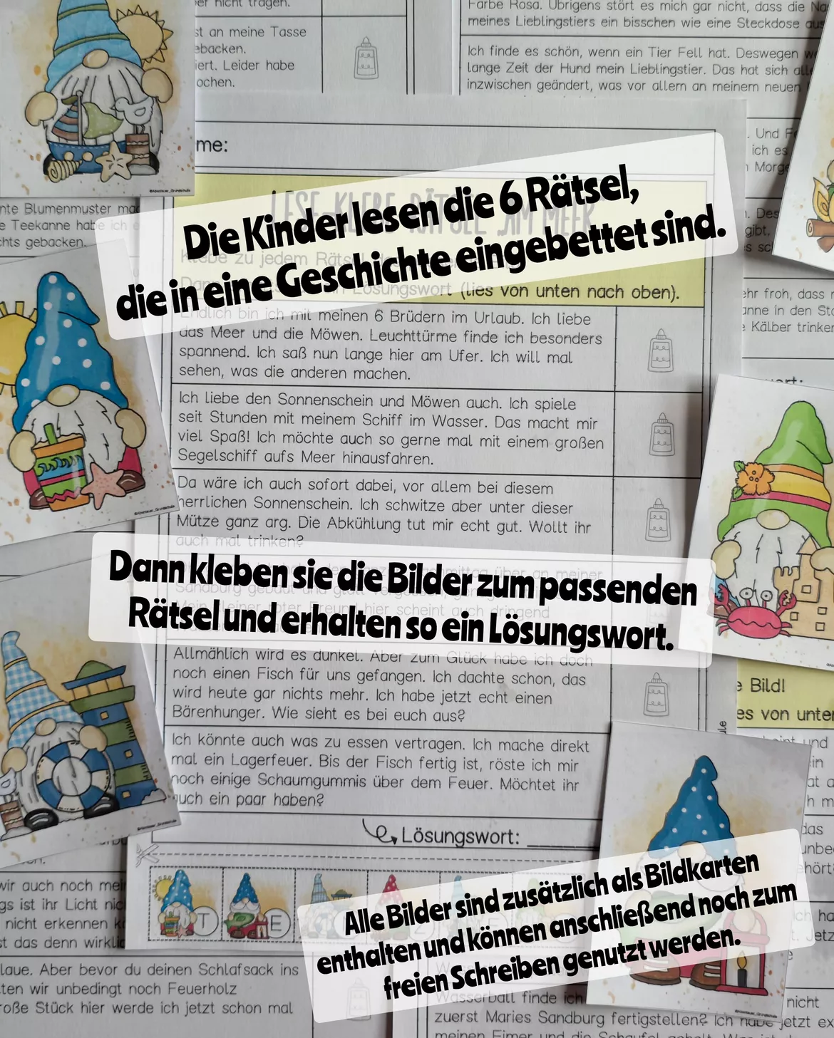 Bild in der Beschreibung des Unterrichtsmaterials Lesen und Kleben von Abenteuer Grundschule #1