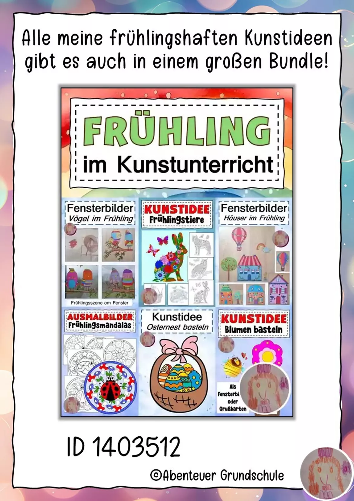 Bild in der Beschreibung des Unterrichtsmaterials Windlichter Ostern - Frühling basteln von Abenteuer Grundschule #2