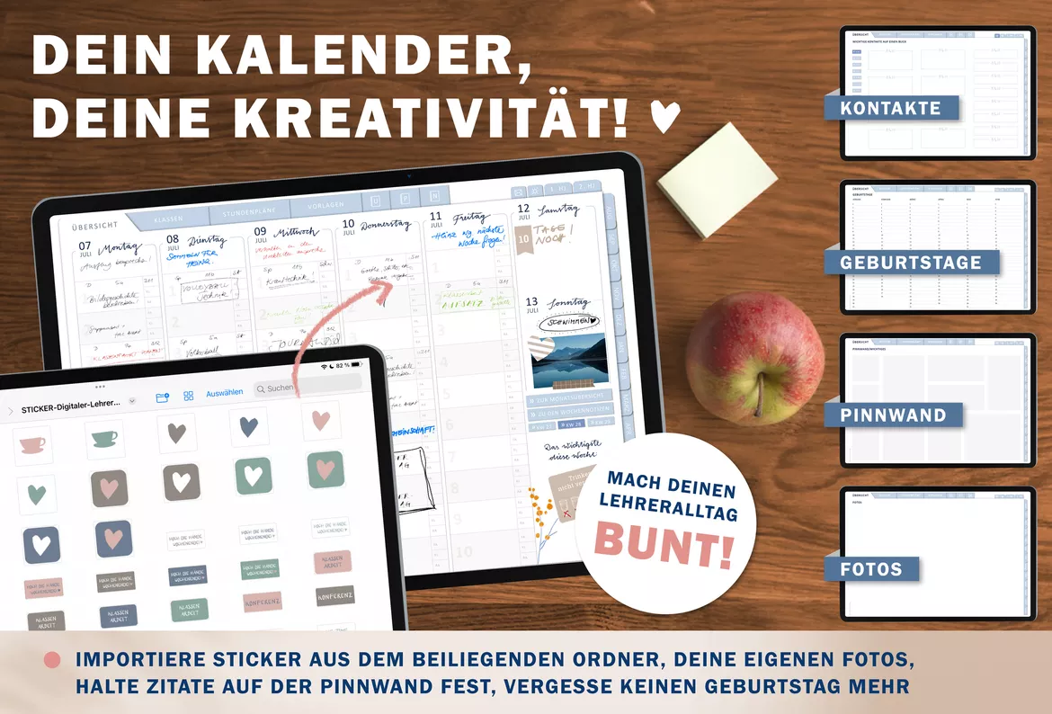 Bild in der Beschreibung des Unterrichtsmaterials Lehrerkalender digital Schuljahr 2026 2027 | interaktives PDF als digitaler Schulplaner von EDG - Eine der Guten Verlag GmbH #7