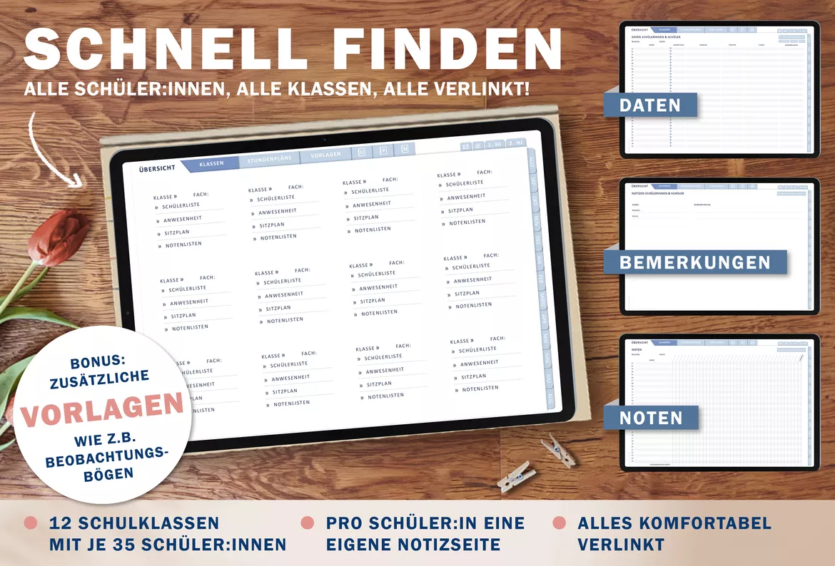 Bild in der Beschreibung des Unterrichtsmaterials Lehrerkalender digital Schuljahr 2026 2027 | interaktives PDF als digitaler Schulplaner von EDG - Eine der Guten Verlag GmbH #3