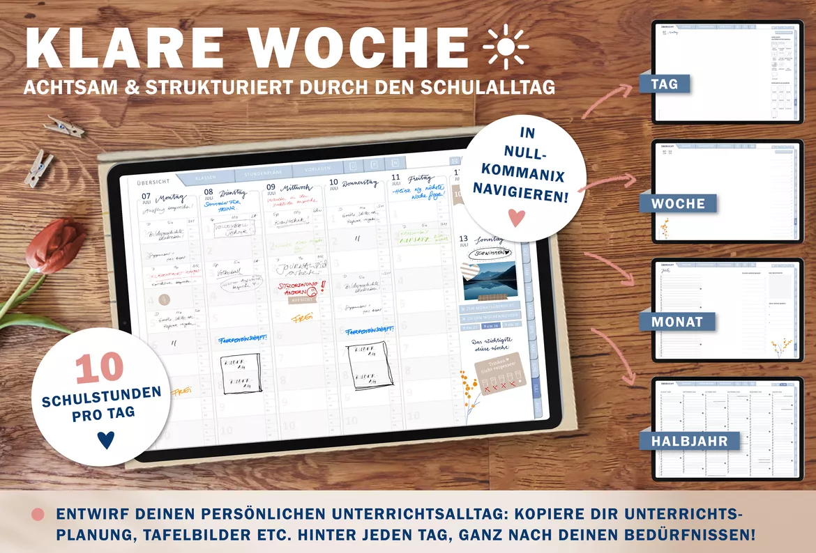 Bild in der Beschreibung des Unterrichtsmaterials Lehrerkalender digital Schuljahr 2026 2027 | interaktives PDF als digitaler Schulplaner von EDG - Eine der Guten Verlag GmbH #2