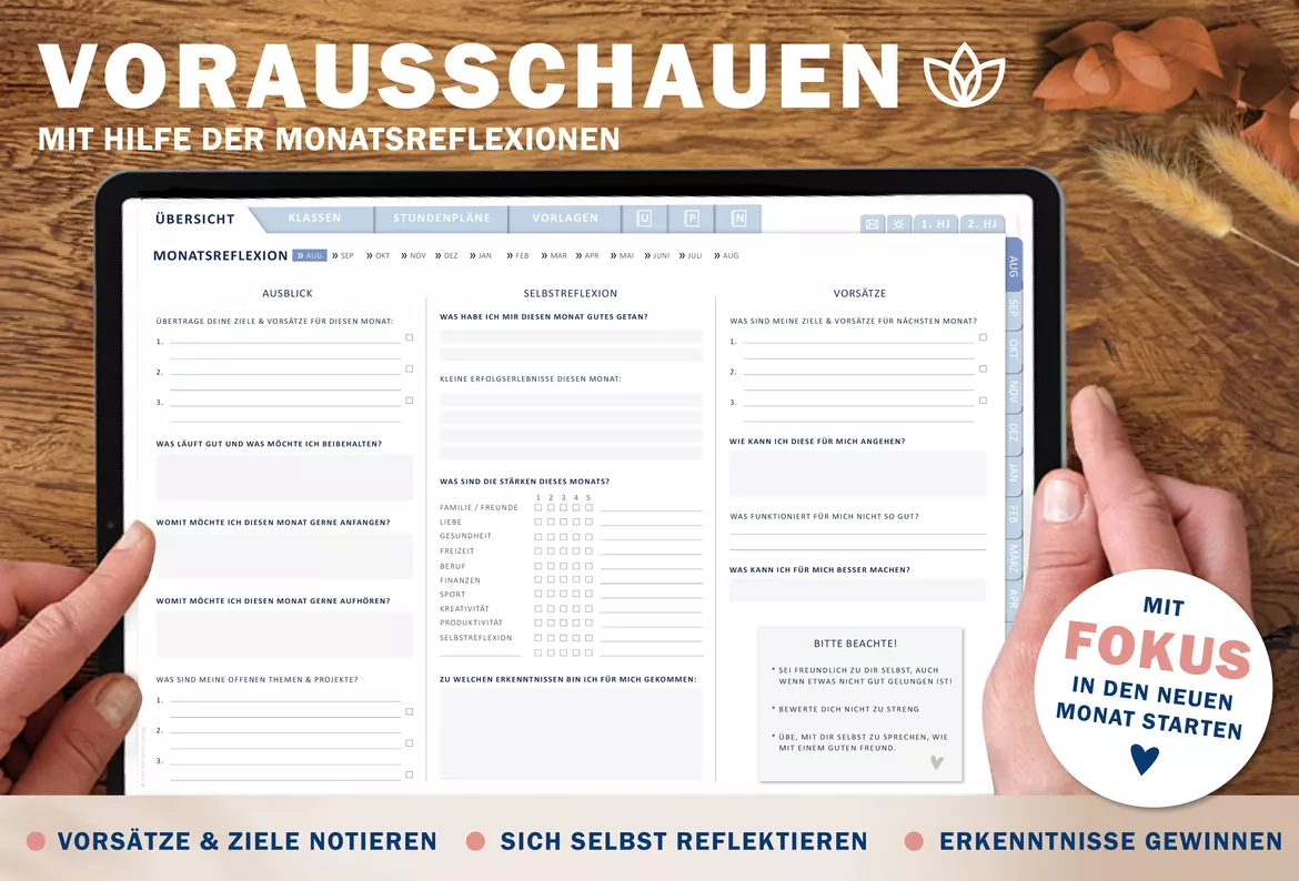 Bild in der Beschreibung des Unterrichtsmaterials Lehrerkalender digital Schuljahr 2026 2027 | interaktives PDF als digitaler Schulplaner von EDG - Eine der Guten Verlag GmbH #5