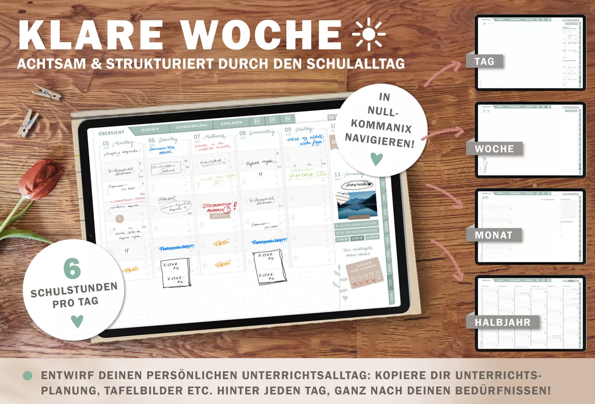 Bild in der Beschreibung des Unterrichtsmaterials Grundschulplaner digital Schuljahr 2026 2027 | interaktives PDF als digitaler Schulplaner von EDG - Eine der Guten Verlag GmbH #2