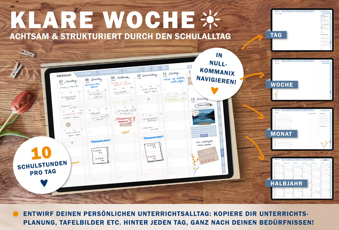 Bild in der Beschreibung des Unterrichtsmaterials Lehrerkalender digital Schuljahr 2026 2027 | interaktives PDF als digitaler Schulplaner von EDG - Eine der Guten Verlag GmbH #2