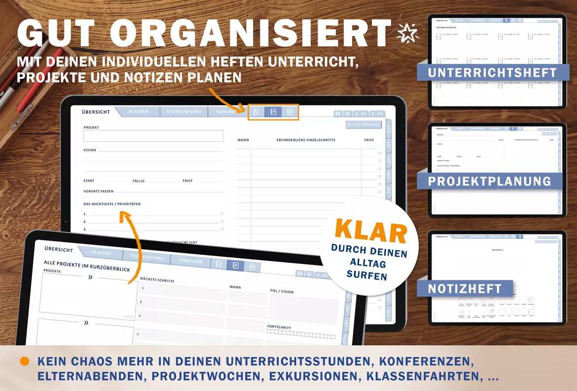 Bild in der Beschreibung des Unterrichtsmaterials Lehrerkalender digital Schuljahr 2026 2027 | interaktives PDF als digitaler Schulplaner von EDG - Eine der Guten Verlag GmbH #6