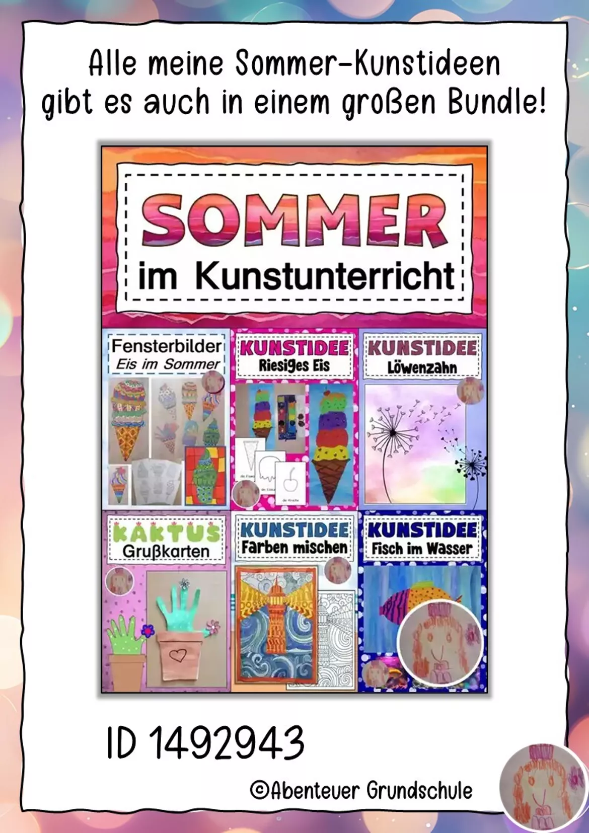 Bild in der Beschreibung des Unterrichtsmaterials Kunstidee für den Sommer : Ananas mit 3D-Effekt von Abenteuer Grundschule #2