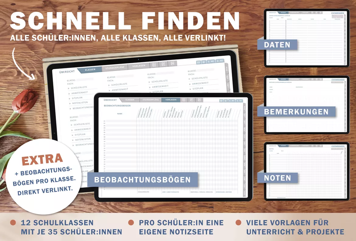 Bild in der Beschreibung des Unterrichtsmaterials Grundschulplaner digital Schuljahr 2026 2027 | interaktives PDF als digitaler Schulplaner von EDG - Eine der Guten Verlag GmbH #3