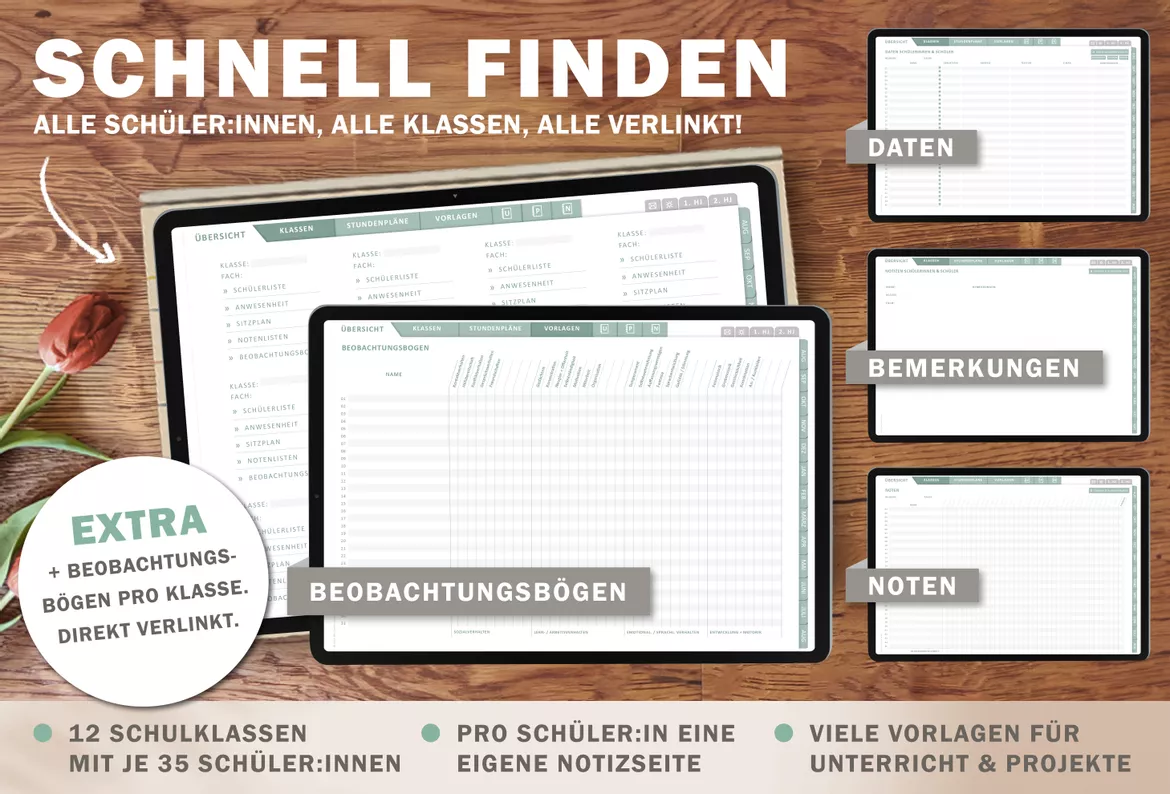 Bild in der Beschreibung des Unterrichtsmaterials Grundschulplaner digital Schuljahr 2026 2027 | interaktives PDF als digitaler Schulplaner von EDG - Eine der Guten Verlag GmbH #3