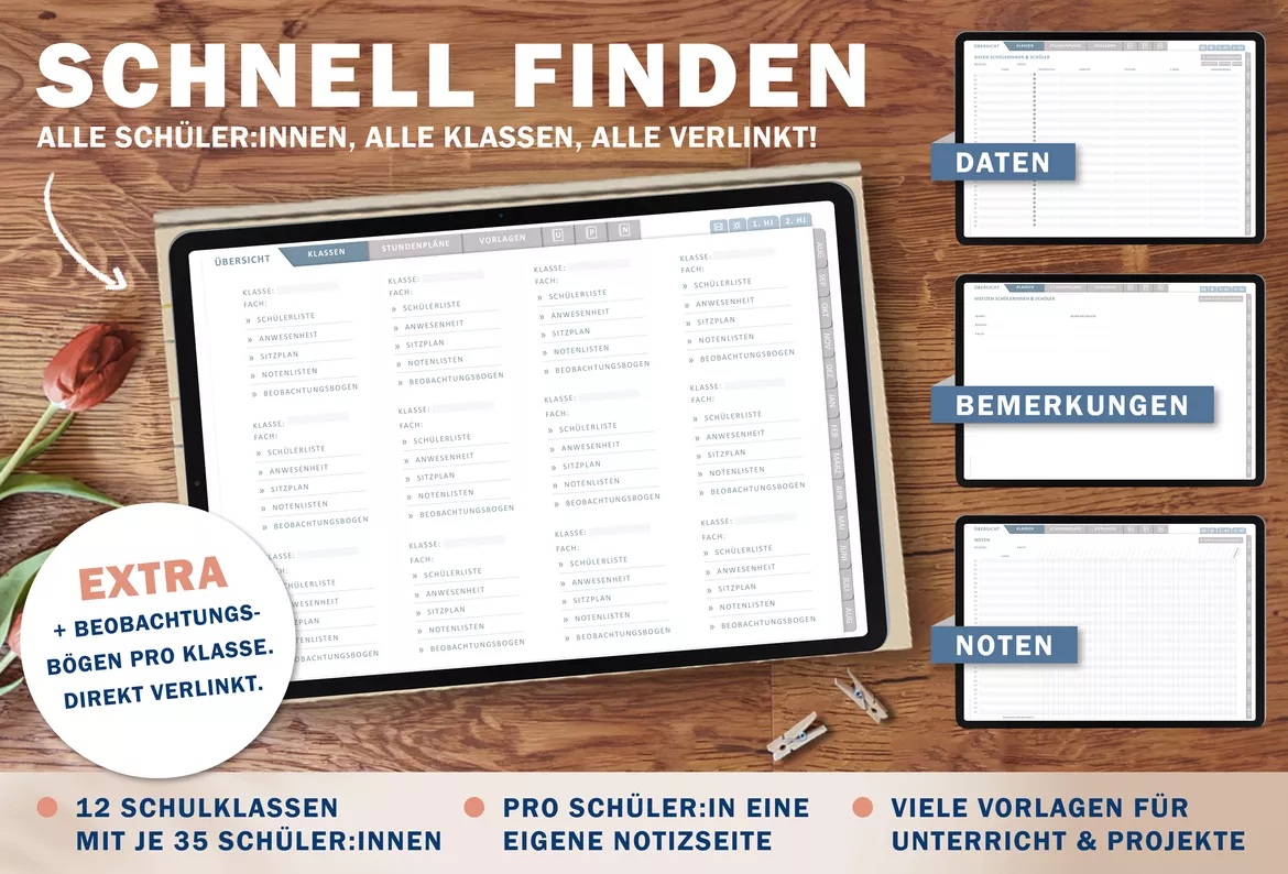 Bild in der Beschreibung des Unterrichtsmaterials Grundschulplaner digital Schuljahr 2026 2027 | interaktives PDF als digitaler Schulplaner von EDG - Eine der Guten Verlag GmbH #3