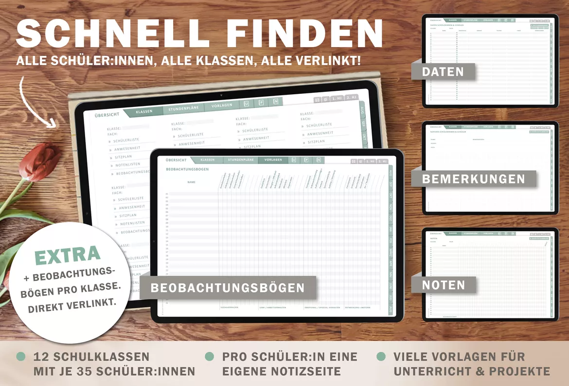 Bild in der Beschreibung des Unterrichtsmaterials Grundschulplaner digital Schuljahr 2026 2027 | interaktives PDF als digitaler Schulplaner von EDG - Eine der Guten Verlag GmbH #3