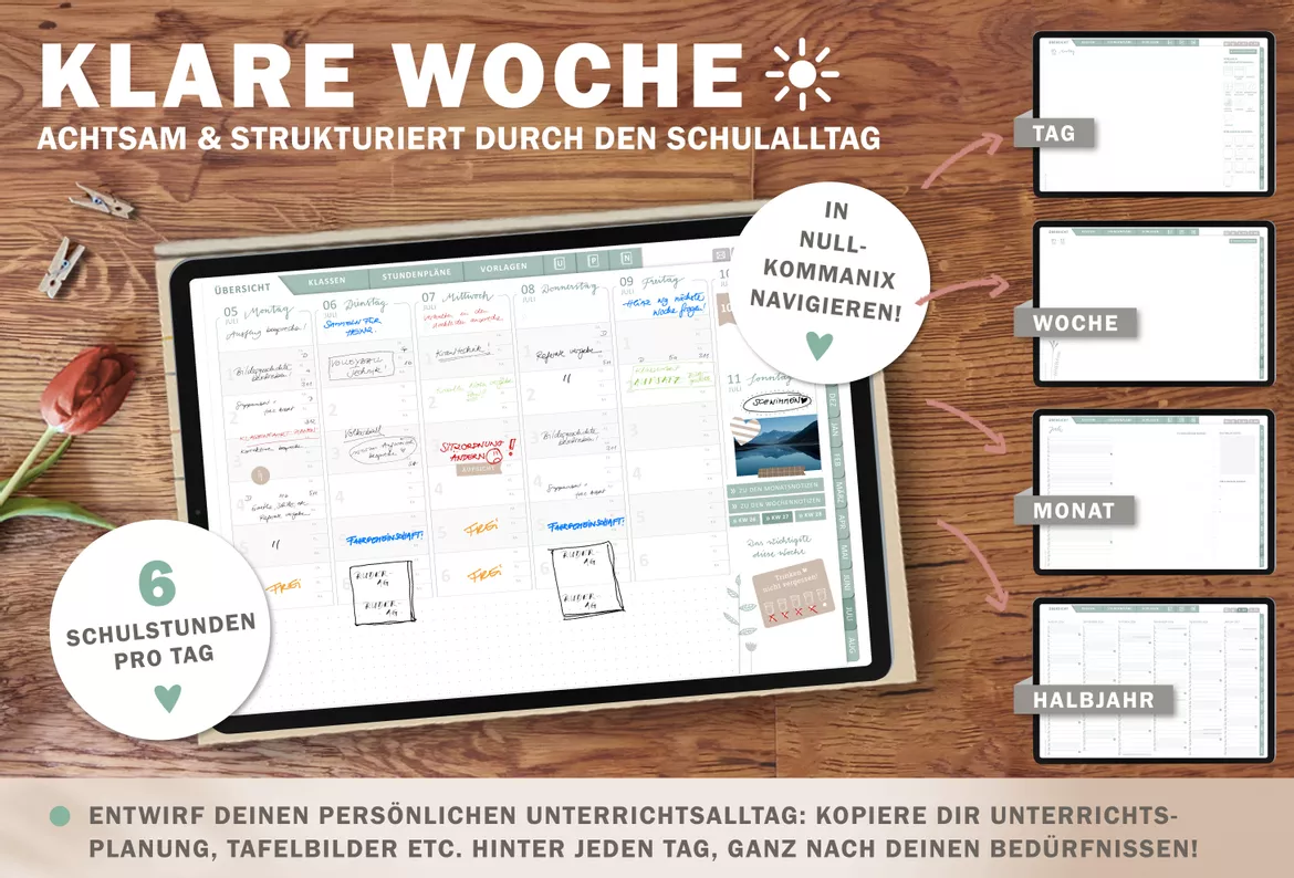 Bild in der Beschreibung des Unterrichtsmaterials Grundschulplaner digital Schuljahr 2026 2027 | interaktives PDF als digitaler Schulplaner von EDG - Eine der Guten Verlag GmbH #2