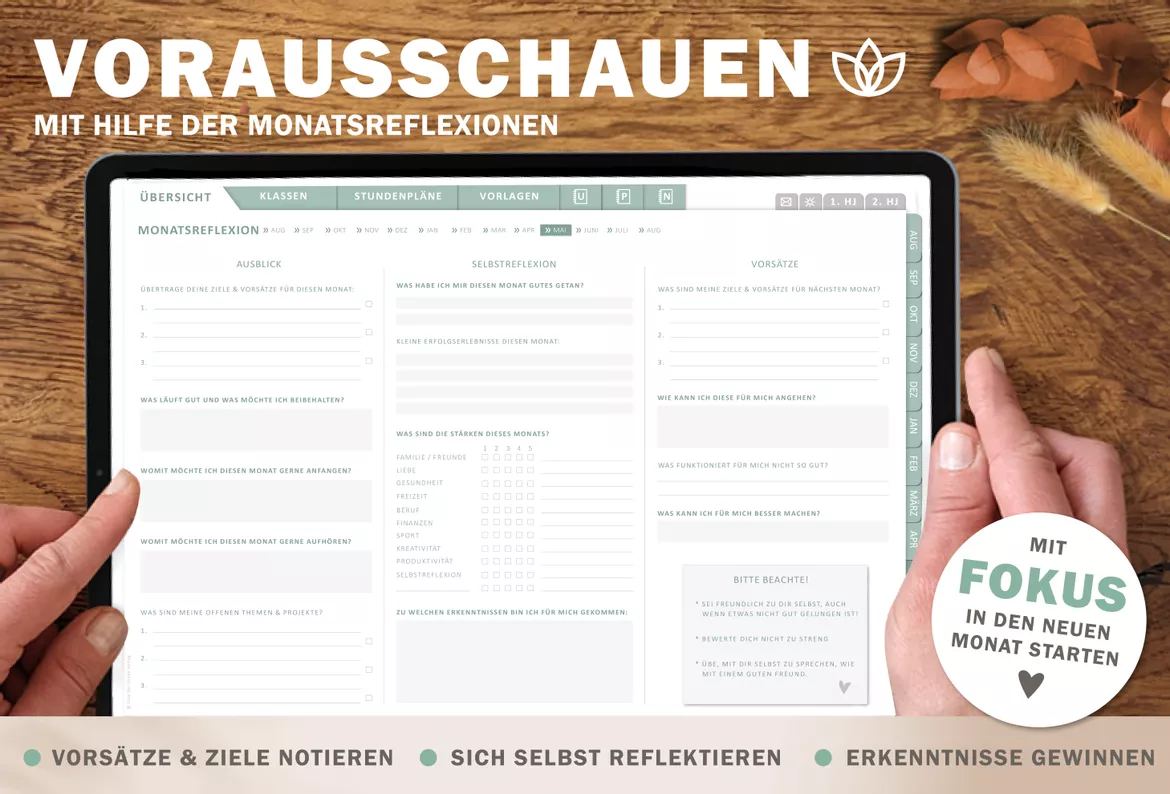Bild in der Beschreibung des Unterrichtsmaterials Grundschulplaner digital Schuljahr 2026 2027 | interaktives PDF als digitaler Schulplaner von EDG - Eine der Guten Verlag GmbH #5