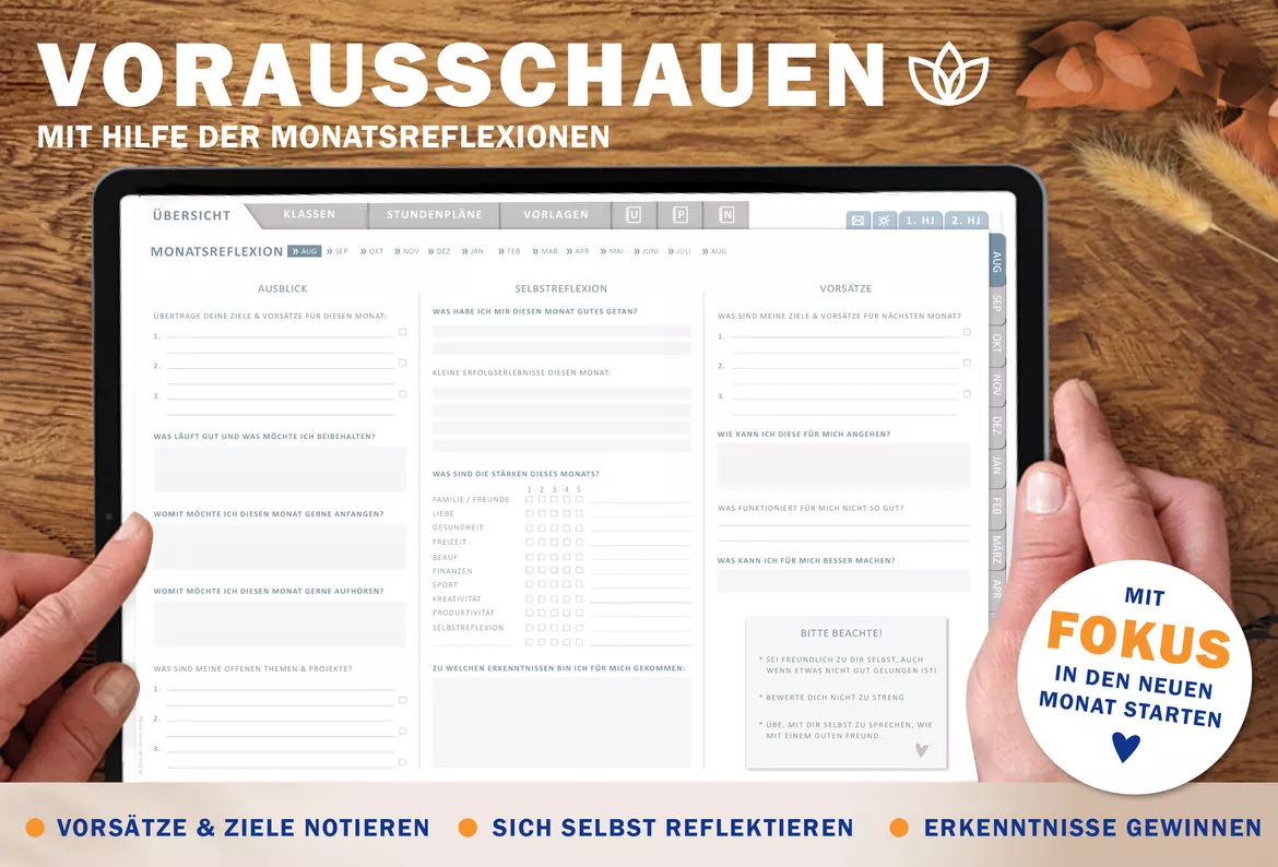 Bild in der Beschreibung des Unterrichtsmaterials Grundschulplaner digital Schuljahr 2026 2027 | interaktives PDF als digitaler Schulplaner von EDG - Eine der Guten Verlag GmbH #5