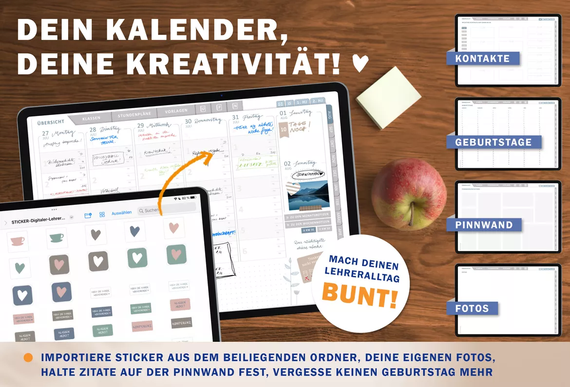 Bild in der Beschreibung des Unterrichtsmaterials Grundschulplaner digital Schuljahr 2026 2027 | interaktives PDF als digitaler Schulplaner von EDG - Eine der Guten Verlag GmbH #7