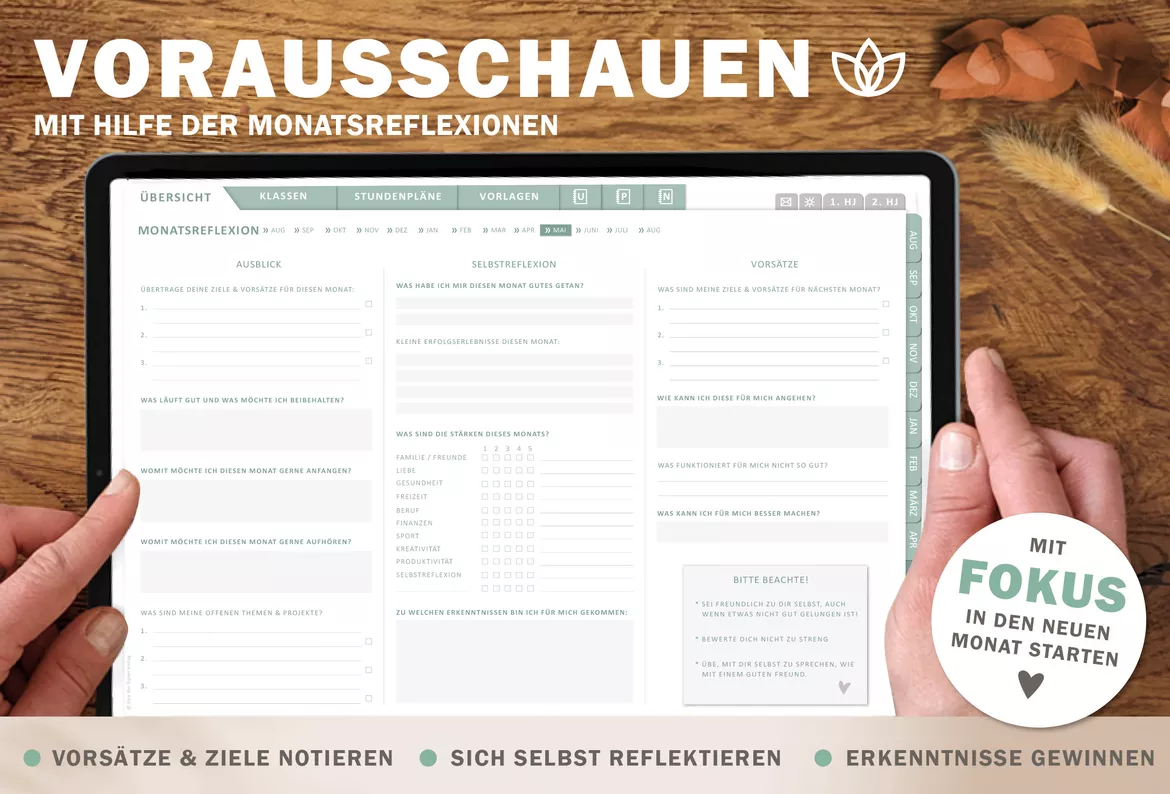 Bild in der Beschreibung des Unterrichtsmaterials Grundschulplaner digital Schuljahr 2026 2027 | interaktives PDF als digitaler Schulplaner von EDG - Eine der Guten Verlag GmbH #5