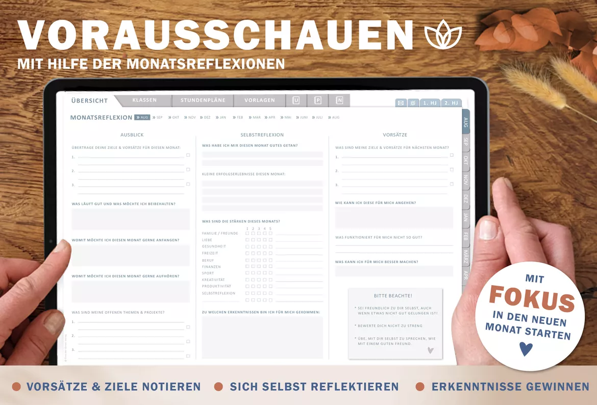 Bild in der Beschreibung des Unterrichtsmaterials Grundschulplaner digital Schuljahr 2026 2027 | interaktives PDF als digitaler Schulplaner von EDG - Eine der Guten Verlag GmbH #5