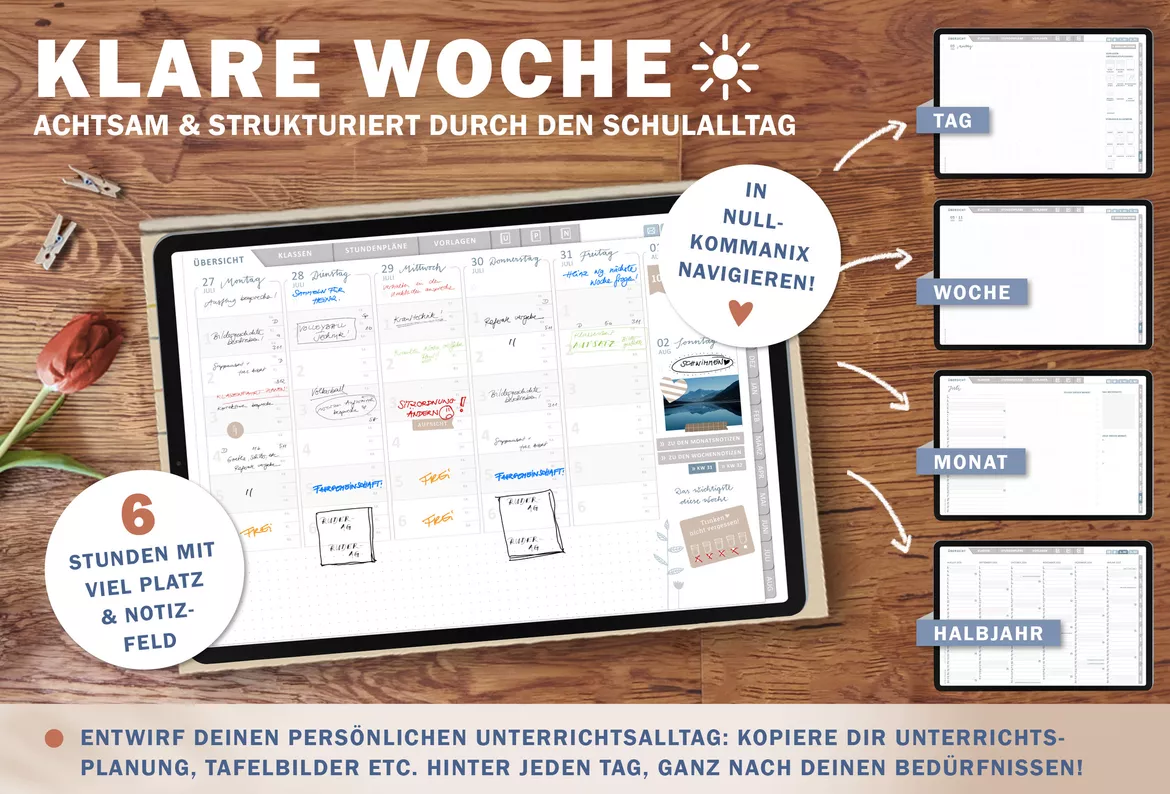 Bild in der Beschreibung des Unterrichtsmaterials Grundschulplaner digital Schuljahr 2026 2027 | interaktives PDF als digitaler Schulplaner von EDG - Eine der Guten Verlag GmbH #2