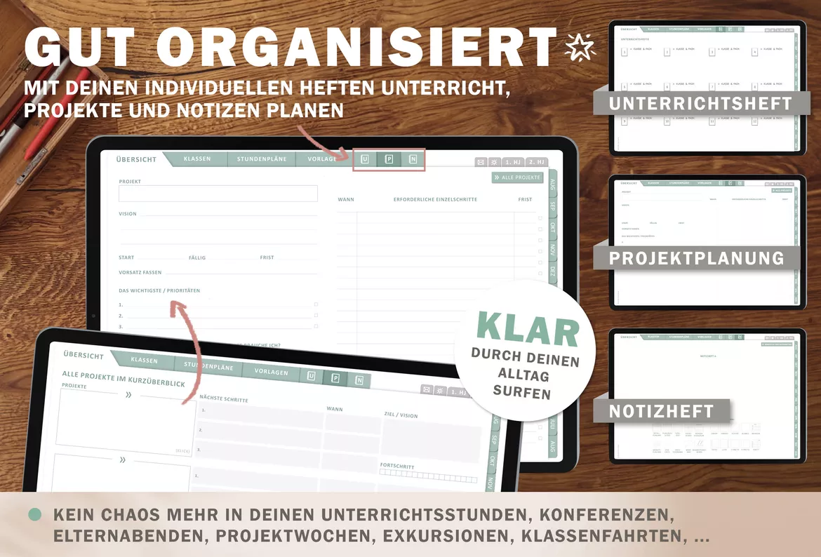 Bild in der Beschreibung des Unterrichtsmaterials Grundschulplaner digital Schuljahr 2026 2027 | interaktives PDF als digitaler Schulplaner von EDG - Eine der Guten Verlag GmbH #6