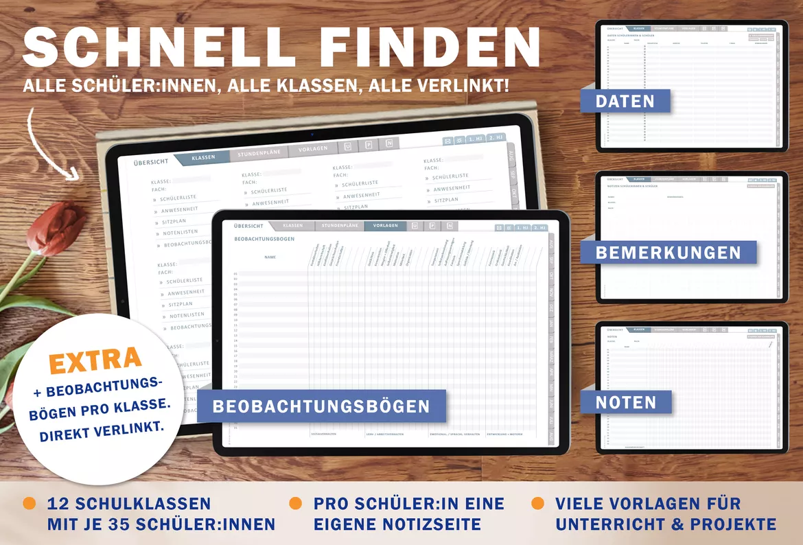 Bild in der Beschreibung des Unterrichtsmaterials Grundschulplaner digital Schuljahr 2026 2027 | interaktives PDF als digitaler Schulplaner von EDG - Eine der Guten Verlag GmbH #3