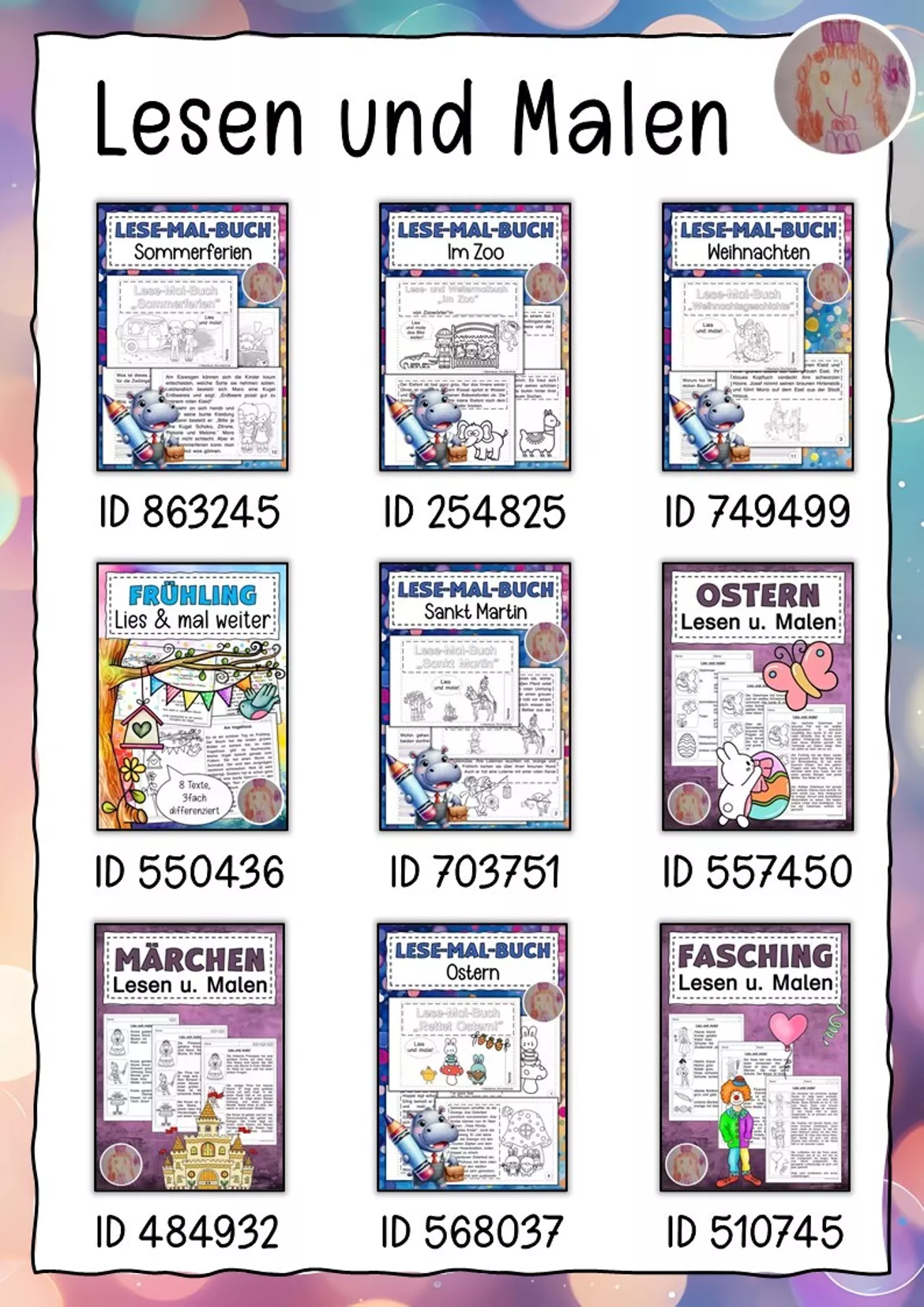 Bild in der Beschreibung des Unterrichtsmaterials Lese-Mal-Buch: Rettet Ostern! von Abenteuer Grundschule #1