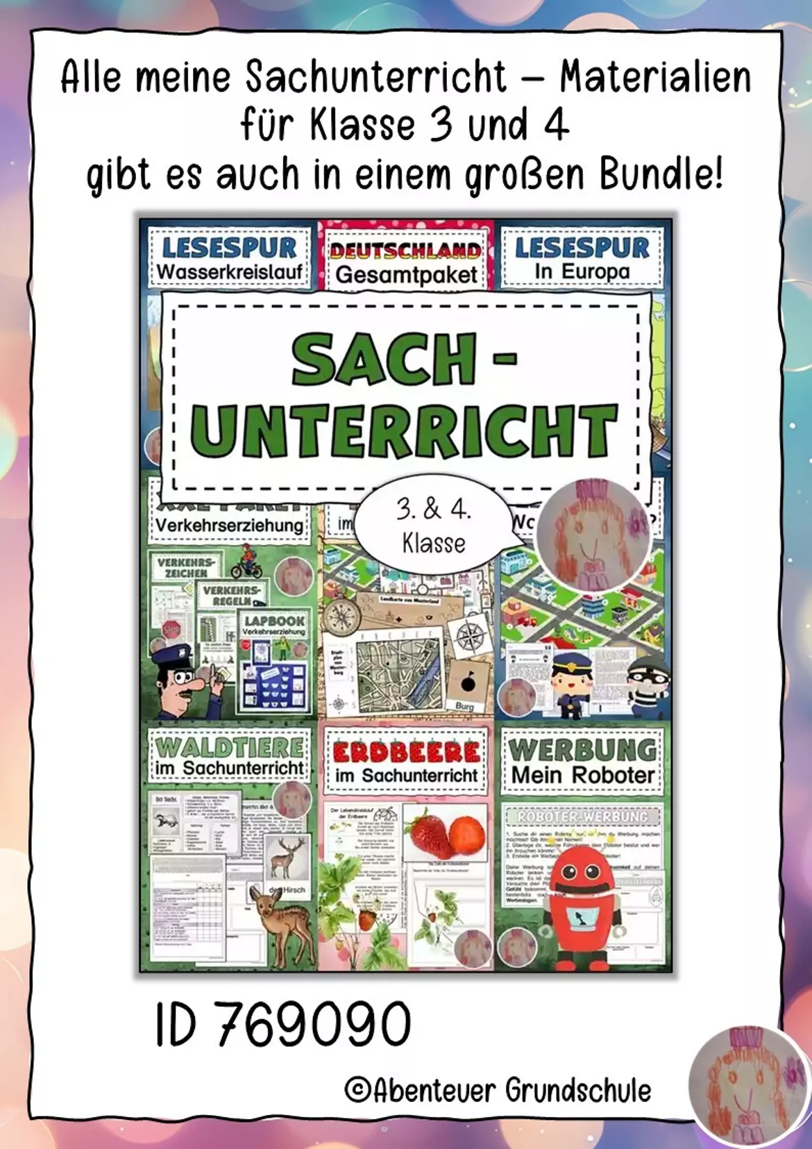 Bild in der Beschreibung des Unterrichtsmaterials Verkehrserziehung Fahrradprüfung von Abenteuer Grundschule #2