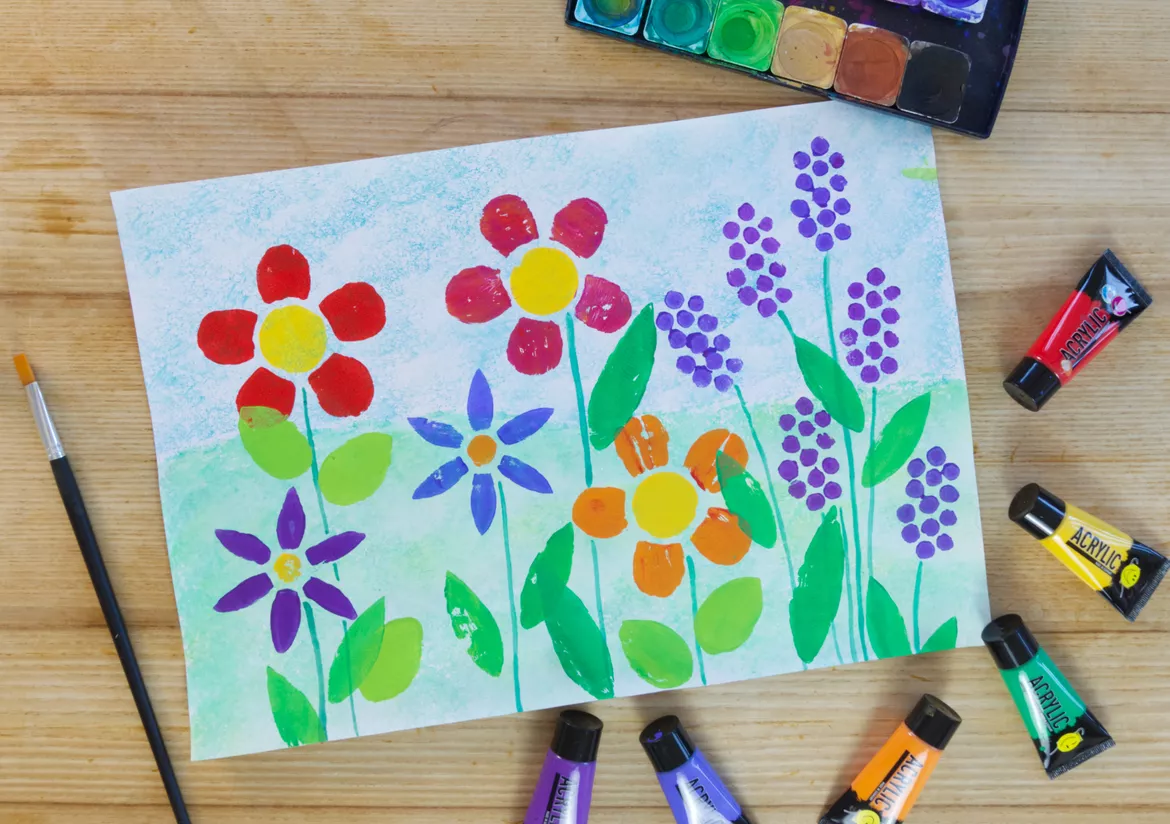 Bild in der Beschreibung des Unterrichtsmaterials Kunst Sommer, 5 Kunstideen für den Sommer, Grundschule von Pinselpauker #5