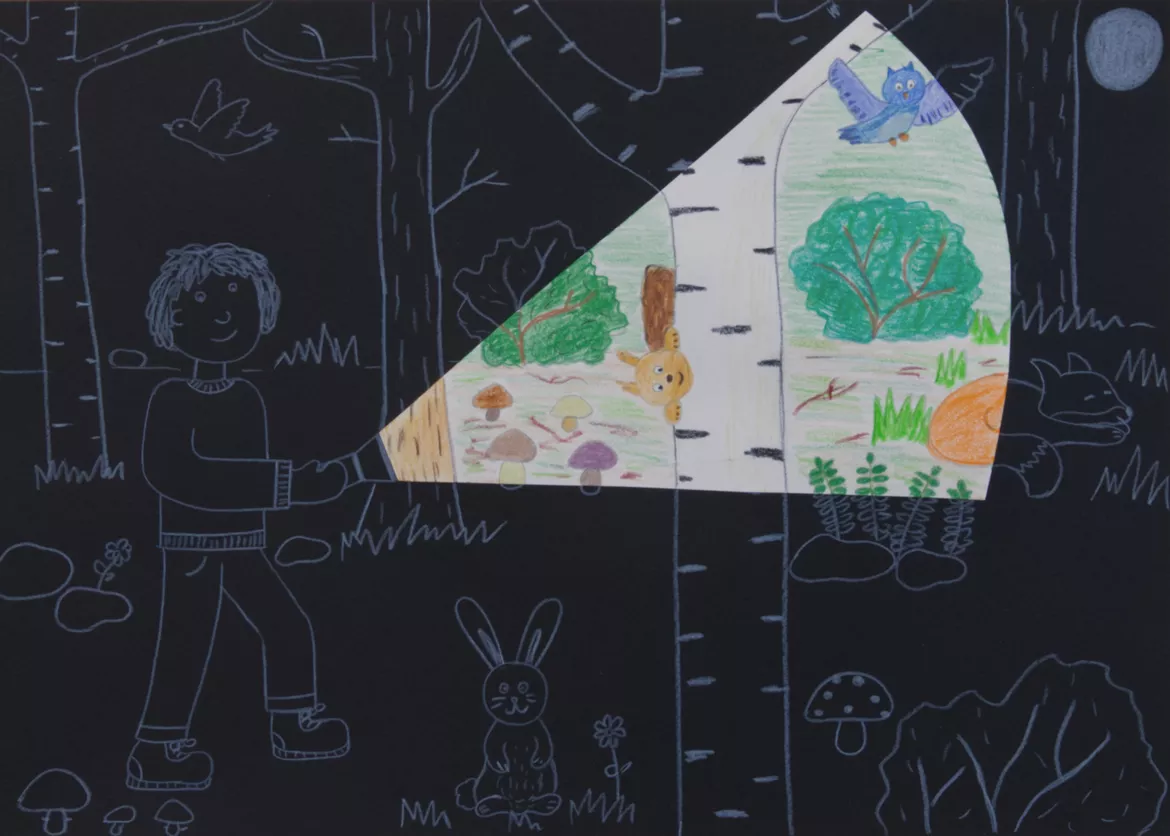 Bild in der Beschreibung des Unterrichtsmaterials Kunst Sommer, 5 Kunstideen für den Sommer, Grundschule von Pinselpauker #4