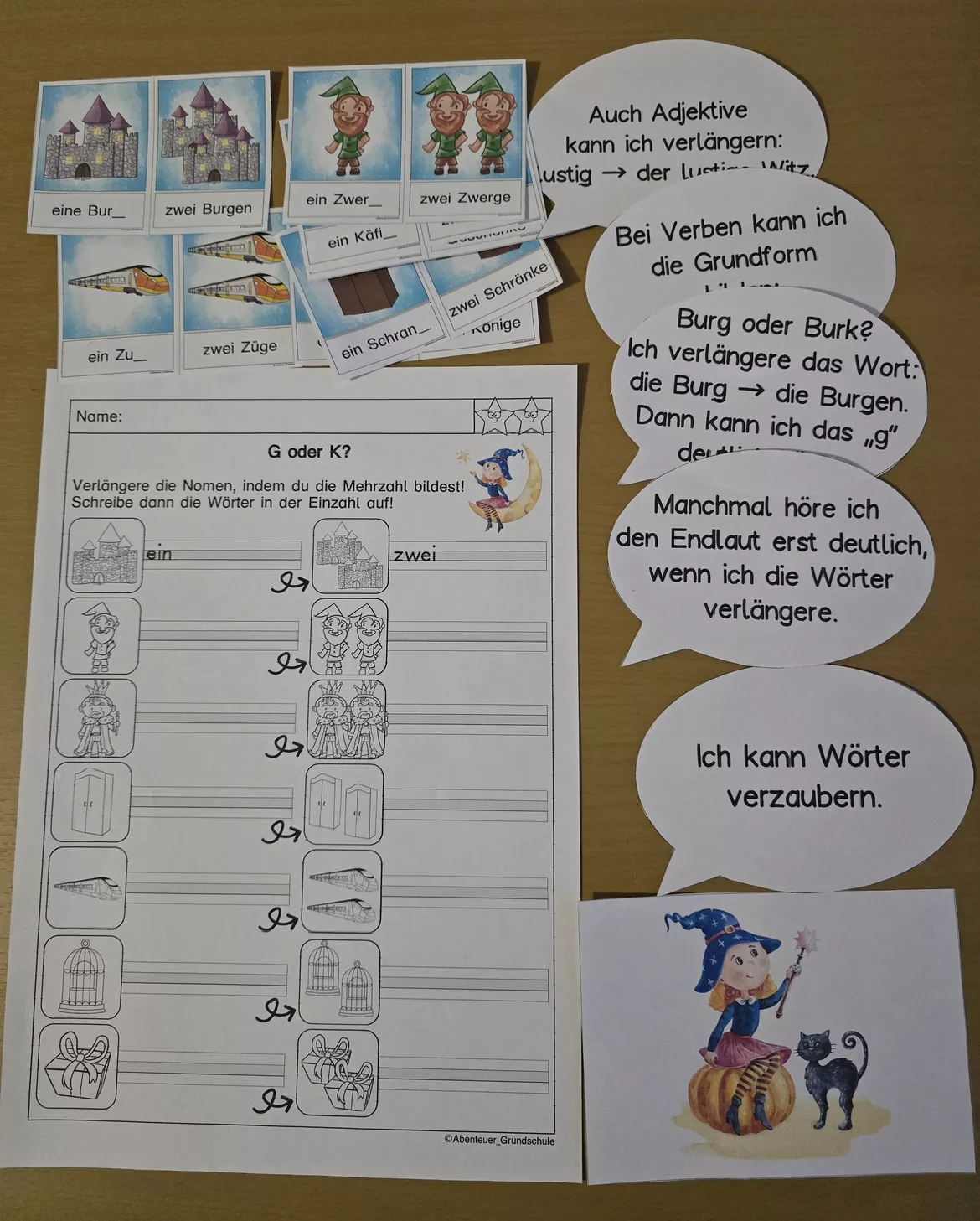 Bild in der Beschreibung des Unterrichtsmaterials Rechtschreiben / Rechtschreibung in der Grundschule von Abenteuer Grundschule #2