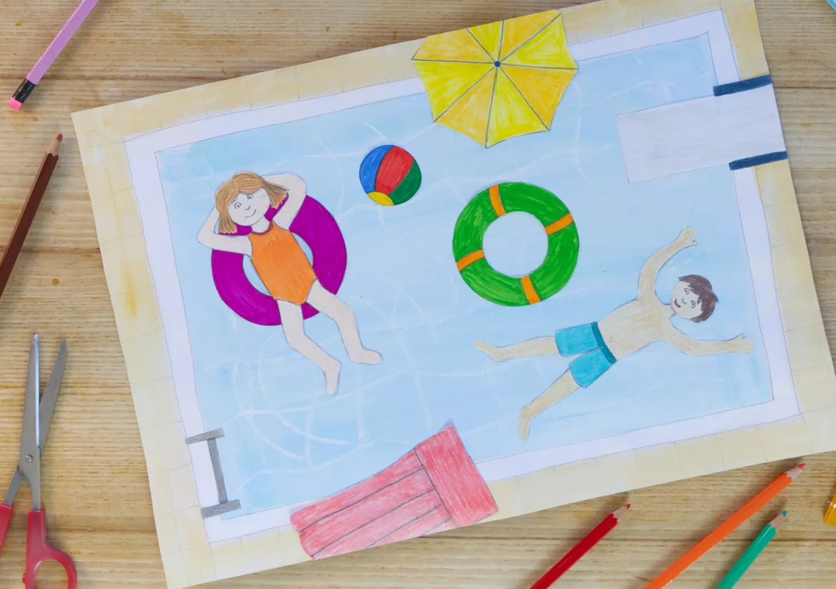 Bild in der Beschreibung des Unterrichtsmaterials Kunst Sommer, 5 Kunstideen für den Sommer, Grundschule von Pinselpauker #3