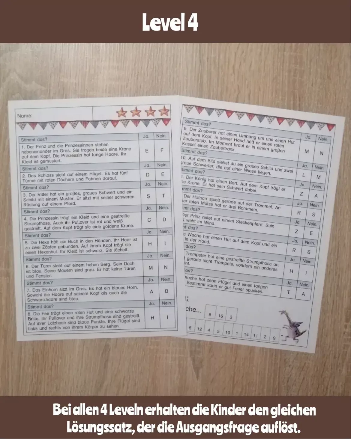 Bild in der Beschreibung des Unterrichtsmaterials Lesespaziergang Märchen von Abenteuer Grundschule #6