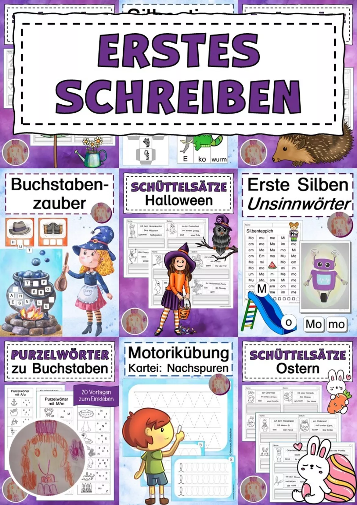 Bild in der Beschreibung des Unterrichtsmaterials Silben Silbentiere Fantasietiere von Abenteuer Grundschule #4