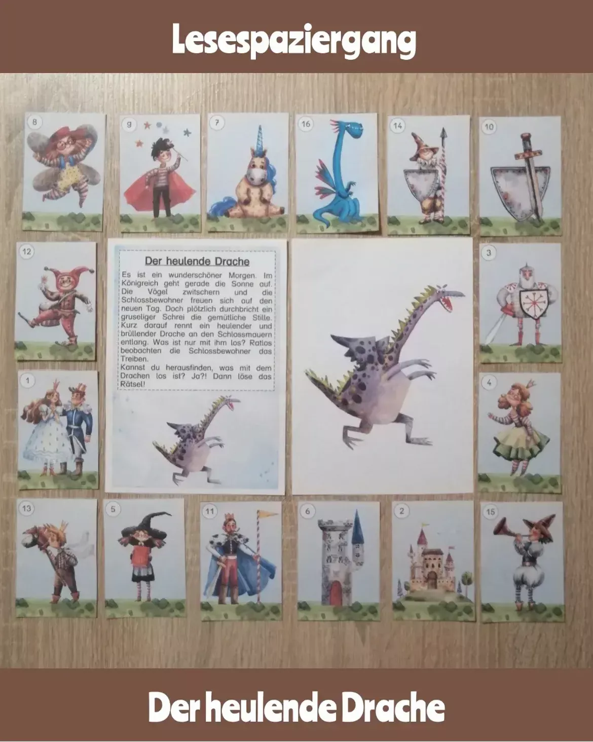 Bild in der Beschreibung des Unterrichtsmaterials Lesespaziergang Märchen von Abenteuer Grundschule #1