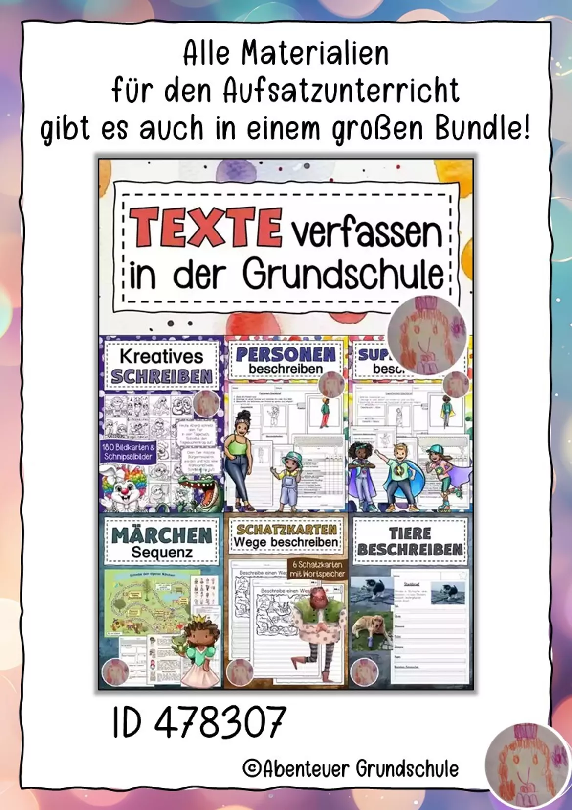Bild in der Beschreibung des Unterrichtsmaterials Bildbeschreibung Superhelden von Abenteuer Grundschule #3