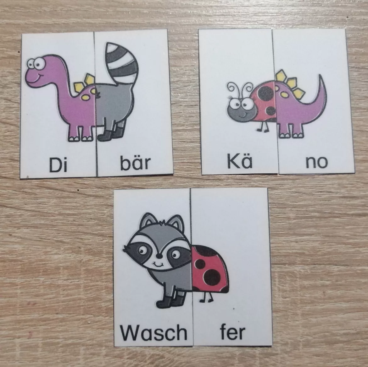 Bild in der Beschreibung des Unterrichtsmaterials Silben Silbentiere Fantasietiere von Abenteuer Grundschule #1