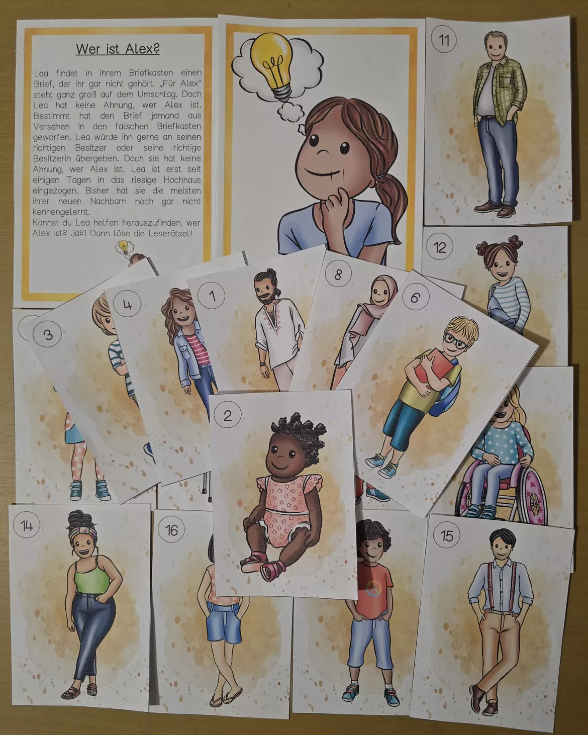 Bild in der Beschreibung des Unterrichtsmaterials Personenbeschreibung Lesespaziergang von Abenteuer Grundschule #1