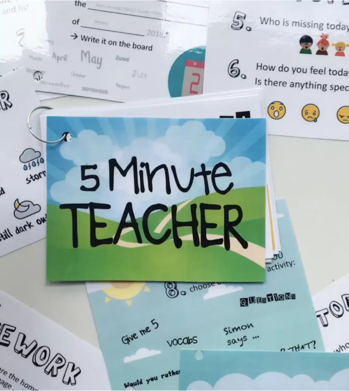 Bild in der Beschreibung des Unterrichtsmaterials 5 Minute Teacher - Englischunterricht / Assistant Teacher von Doodleteacher #1