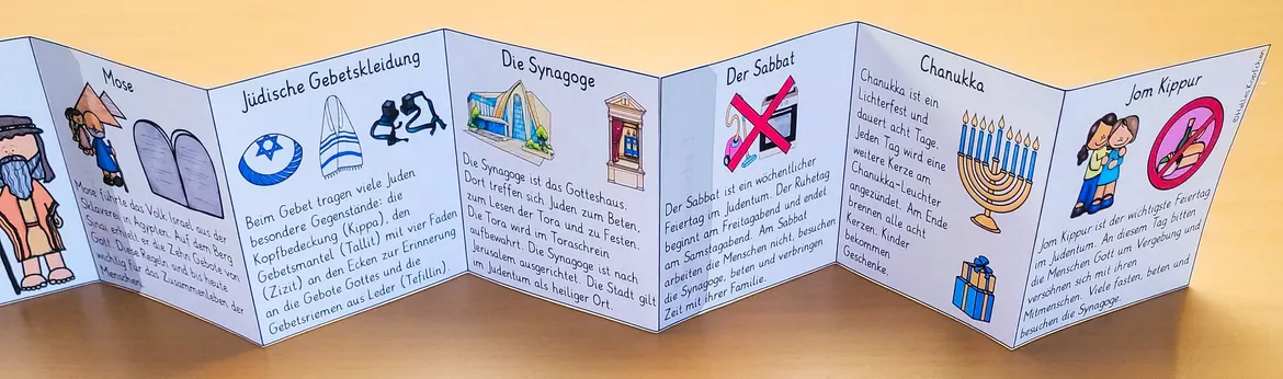 Bild in der Beschreibung des Unterrichtsmaterials Judentum Grundschule Klasse 3-6 LEPORELLO Weltreligionen von Helles Köpfchen #2