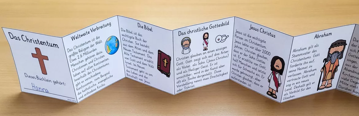 Bild in der Beschreibung des Unterrichtsmaterials Christentum Grundschule Klasse 3-6 LEPORELLO Weltreligionen von Helles Köpfchen #1