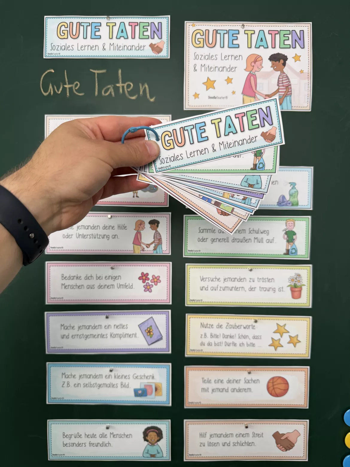 Bild in der Beschreibung des Unterrichtsmaterials Gute Taten Grundschule / soziales Lernen & Miteinander von Doodleteacher #2