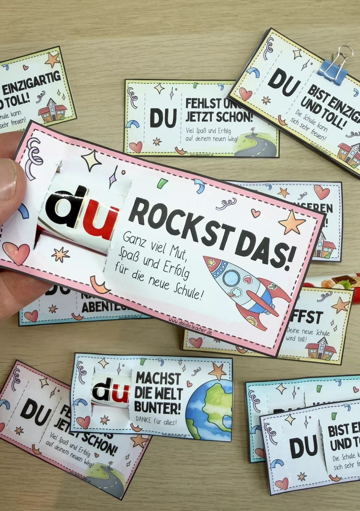 Bild in der Beschreibung des Unterrichtsmaterials Abschiedsgeschenk Grundschule / Klasse 4 + Sommerferien / Abschied von Doodleteacher #3
