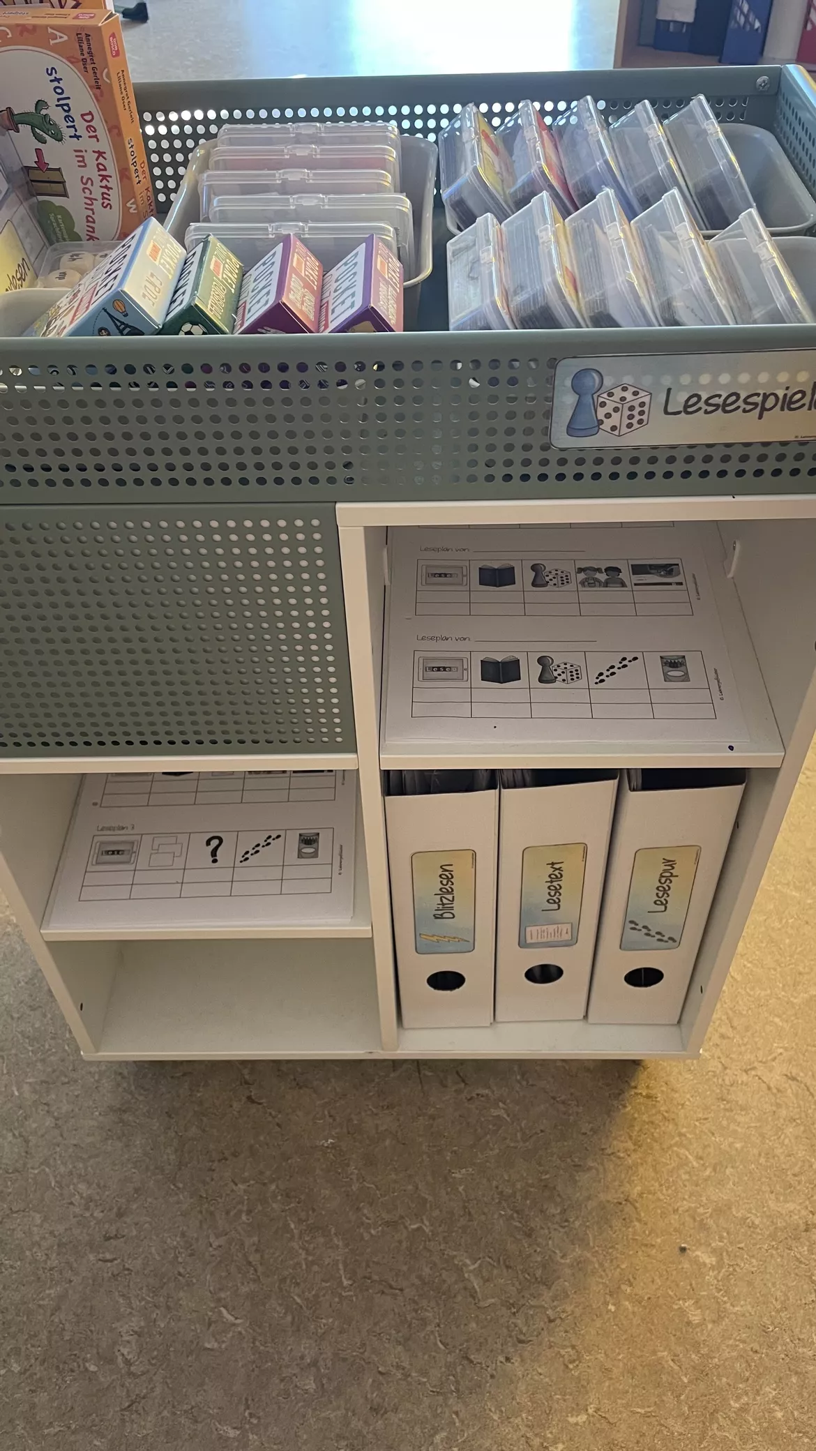 Bild in der Beschreibung des Unterrichtsmaterials Lesezeit: Lesewagen von Lehrergeflüster #2