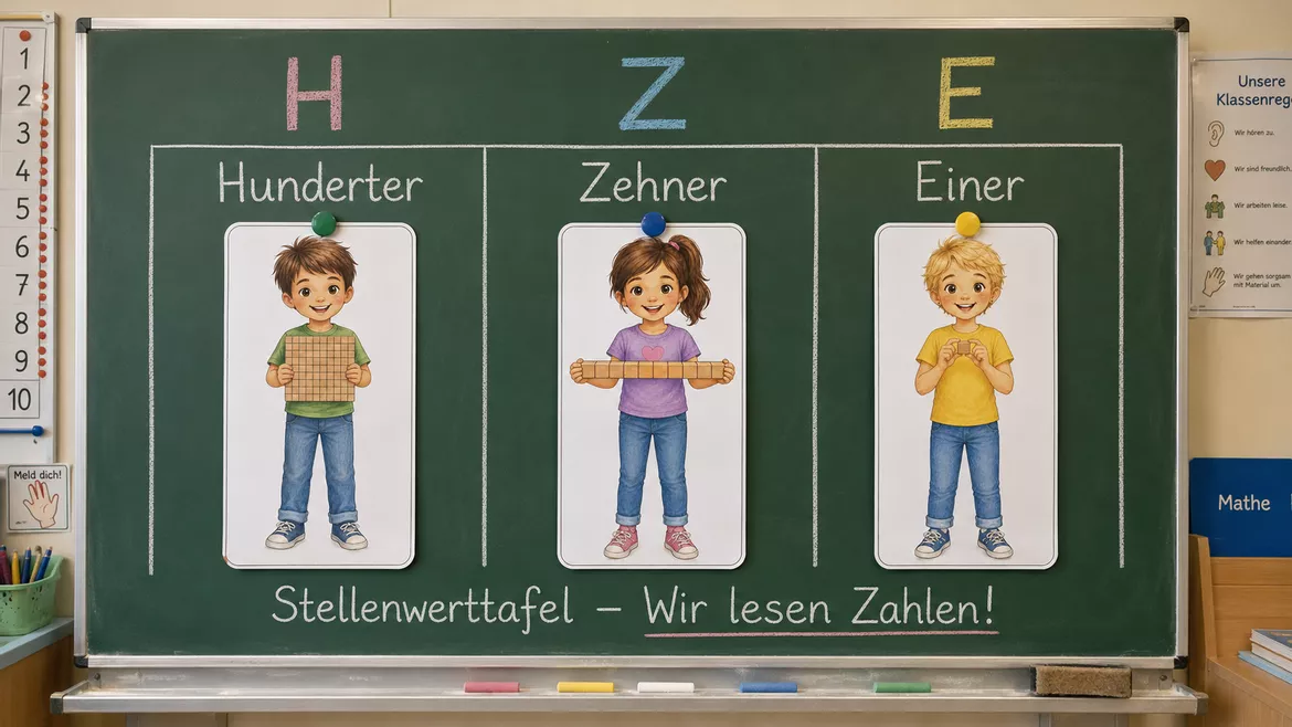 Bild in der Beschreibung des Unterrichtsmaterials Materialpaket: Zahlraumerweiterung bis 100 - Unterrichtsreihe, UB-Stunde und Material von CarosClass #1