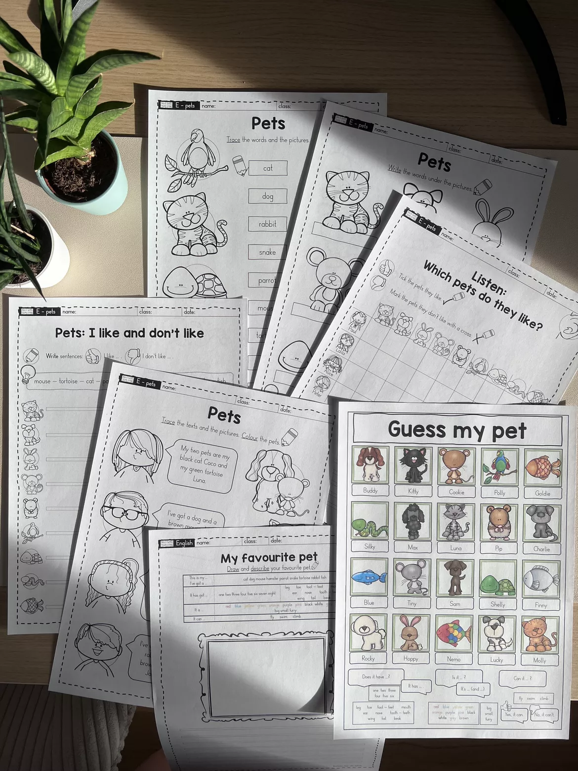 Bild in der Beschreibung des Unterrichtsmaterials Pets Arbeitsblätter Englisch Grundschule – Haustiere lernen mit Übungen, Lesetexten & Vokabeltraining (Kl. 3–4) von allerlei_fuer_die_schule #1