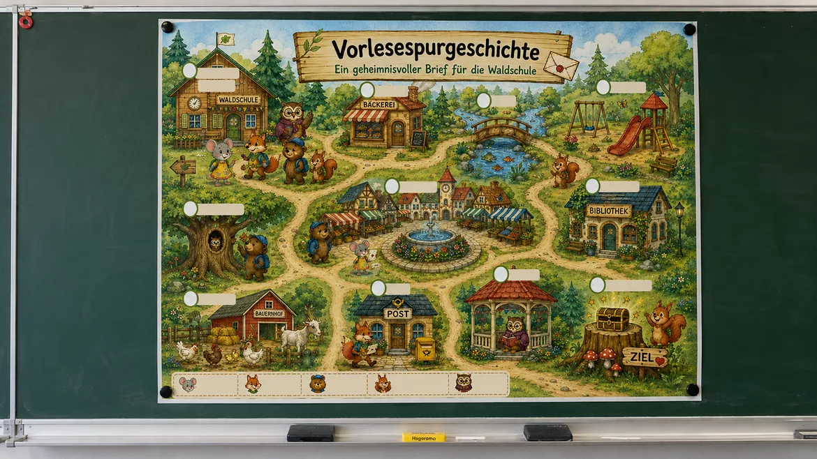 Bild in der Beschreibung des Unterrichtsmaterials Materialpaket: Hörspurgeschichten - Unterrichtsreihe, UB-Stunde und Material von CarosClass #1