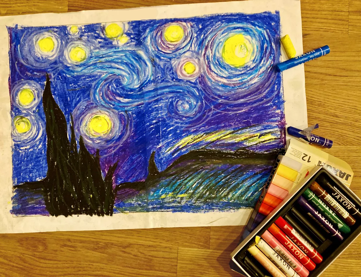 Bild in der Beschreibung des Unterrichtsmaterials Vincent Van Gogh - Unterrichtsreihe Grundschule Kunst von Sterntaler #3
