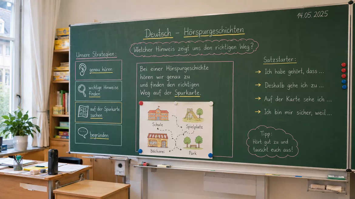 Bild in der Beschreibung des Unterrichtsmaterials Materialpaket: Hörspurgeschichten - Unterrichtsreihe, UB-Stunde und Material von CarosClass #2