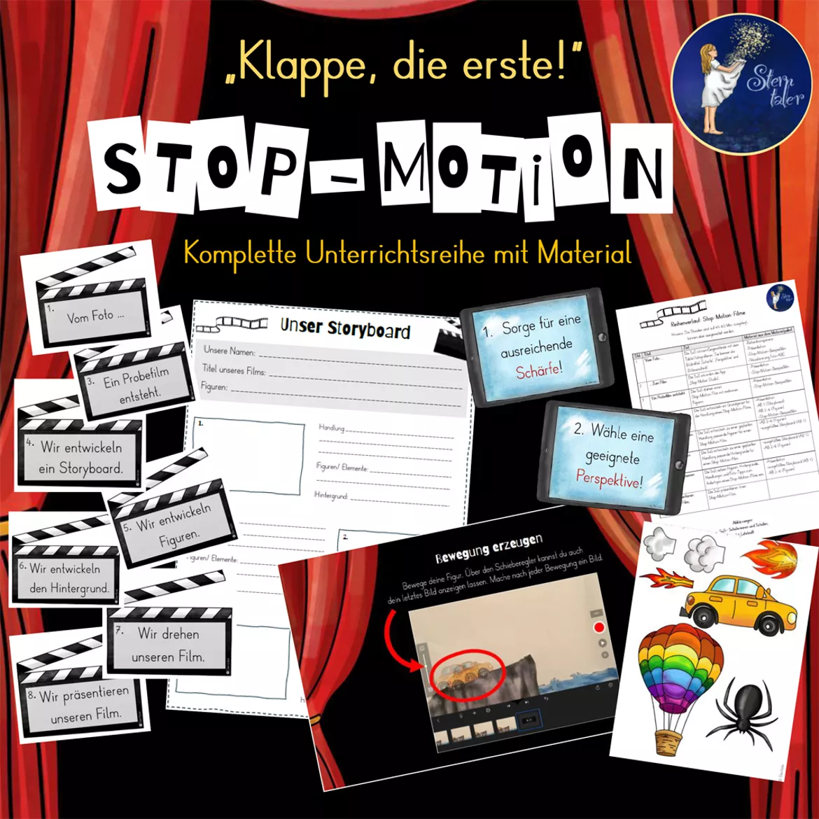 Bild in der Beschreibung des Unterrichtsmaterials Erzählen mit Miniaturfotos - Fotografieren im Kunstunterricht von Sterntaler #4
