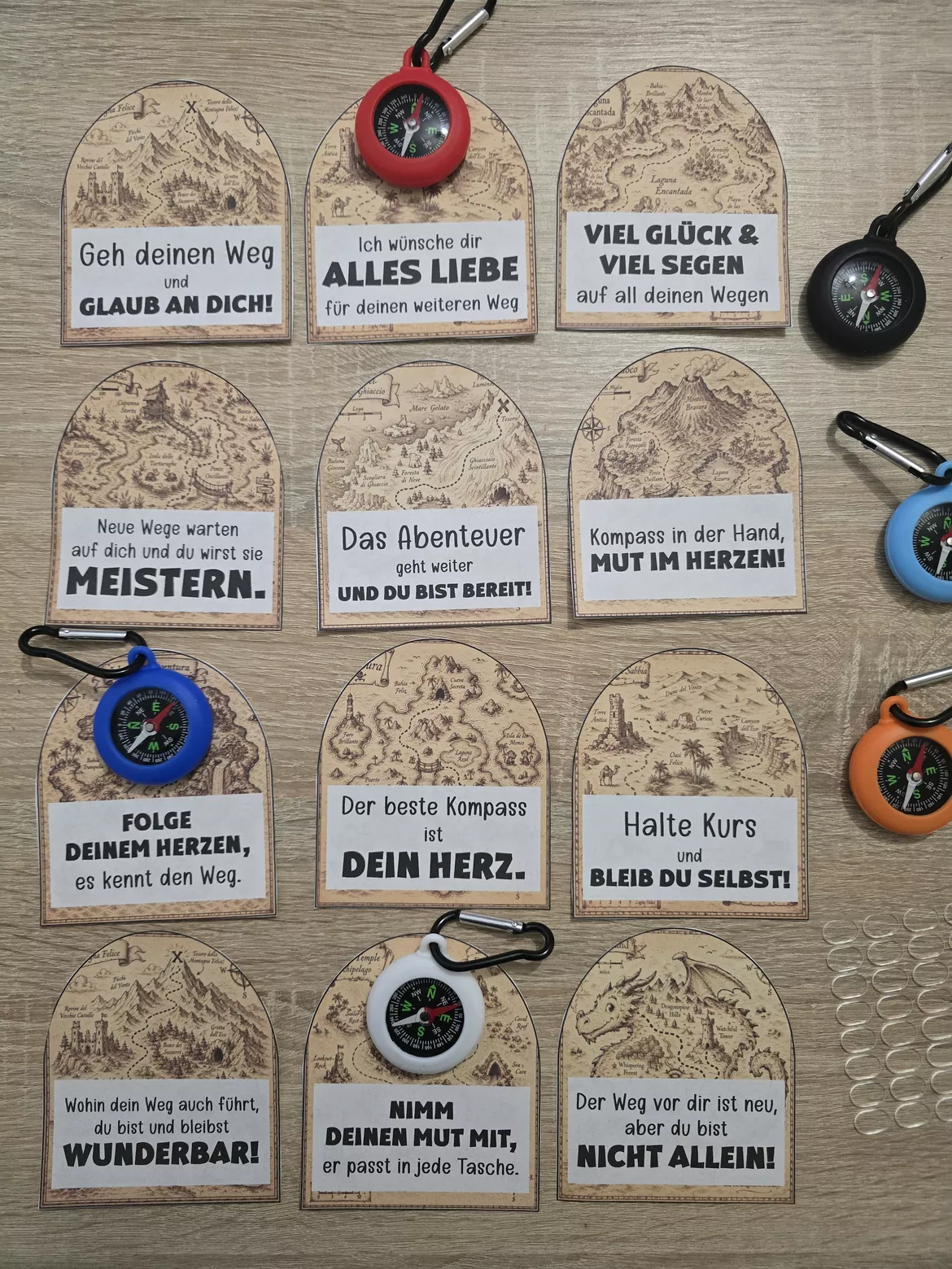 Bild in der Beschreibung des Unterrichtsmaterials Abschiedsgeschenk Kompass Mutmacher von Abenteuer Grundschule #1